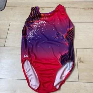 AL PINK & purple gymnastics leotard